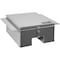 Buyers Products 12x24x22 Inch Diamond Tread Aluminum In-Frame Truck Tool Box with Notched Bottom 1705381 - alternate 6